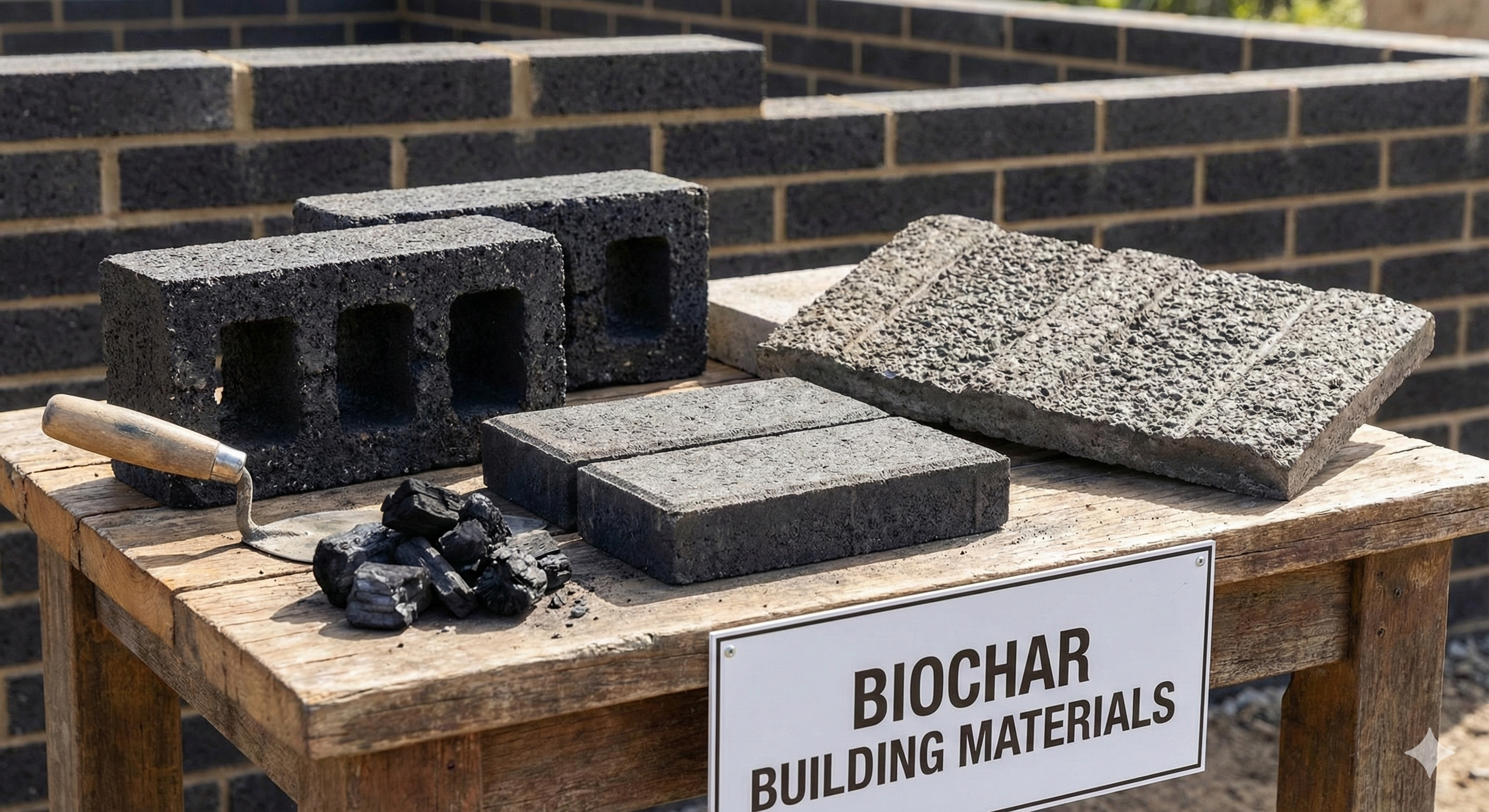 Biochar Earth Brick Macro